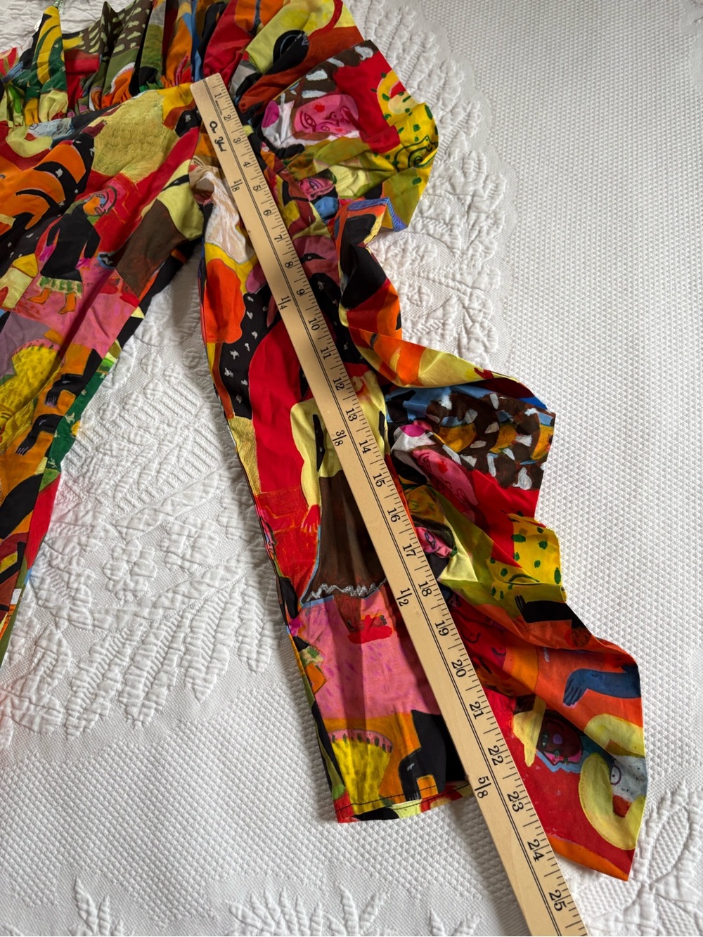 NWT Farm Rio Ana Leovy print One Shoulder Mini dress artsy vibrant size M - Picture 2 of 14